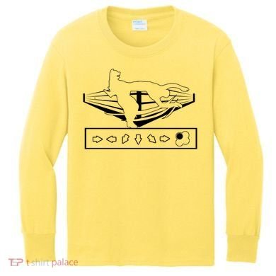 King Throw Funny Game Reference Kids Long Sleeve Shirt