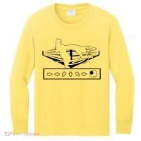 King Throw Funny Game Reference Kids Long Sleeve Shirt thumb 0