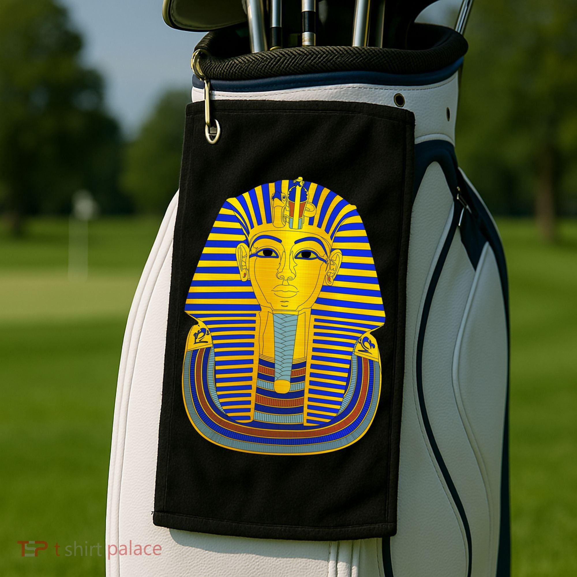 King Tut Pharaoh Egyptian Golf Towel