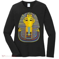 King Tut Pharaoh Egyptian Women's Long Sleeve Shirt thumb 0