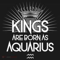 Kings Are Born As Aquarius Doggie Tank thumb 4