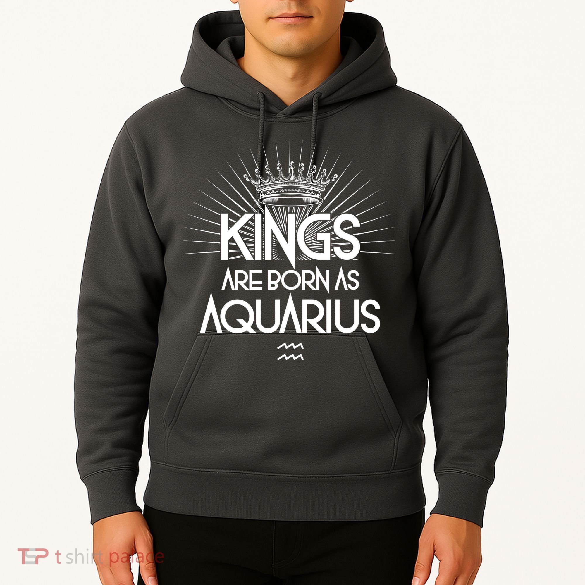 Kings Are Born As Aquarius Hoodie