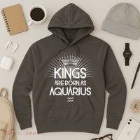 Kings Are Born As Aquarius Hoodie thumb 3