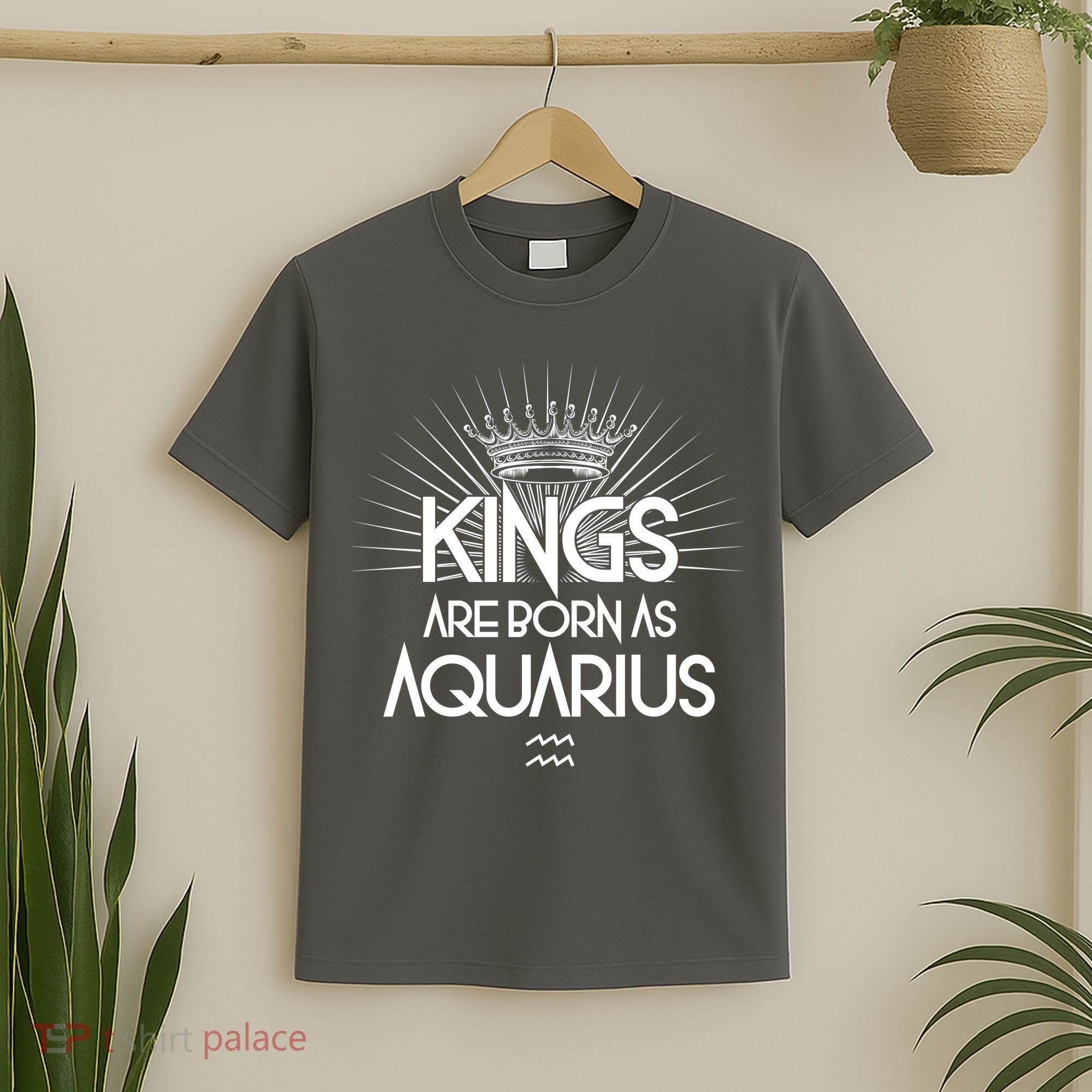 Kings Are Born As Aquarius T-Shirt