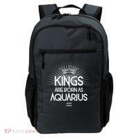 Kings Are Born As Aquarius Backpack thumb 0