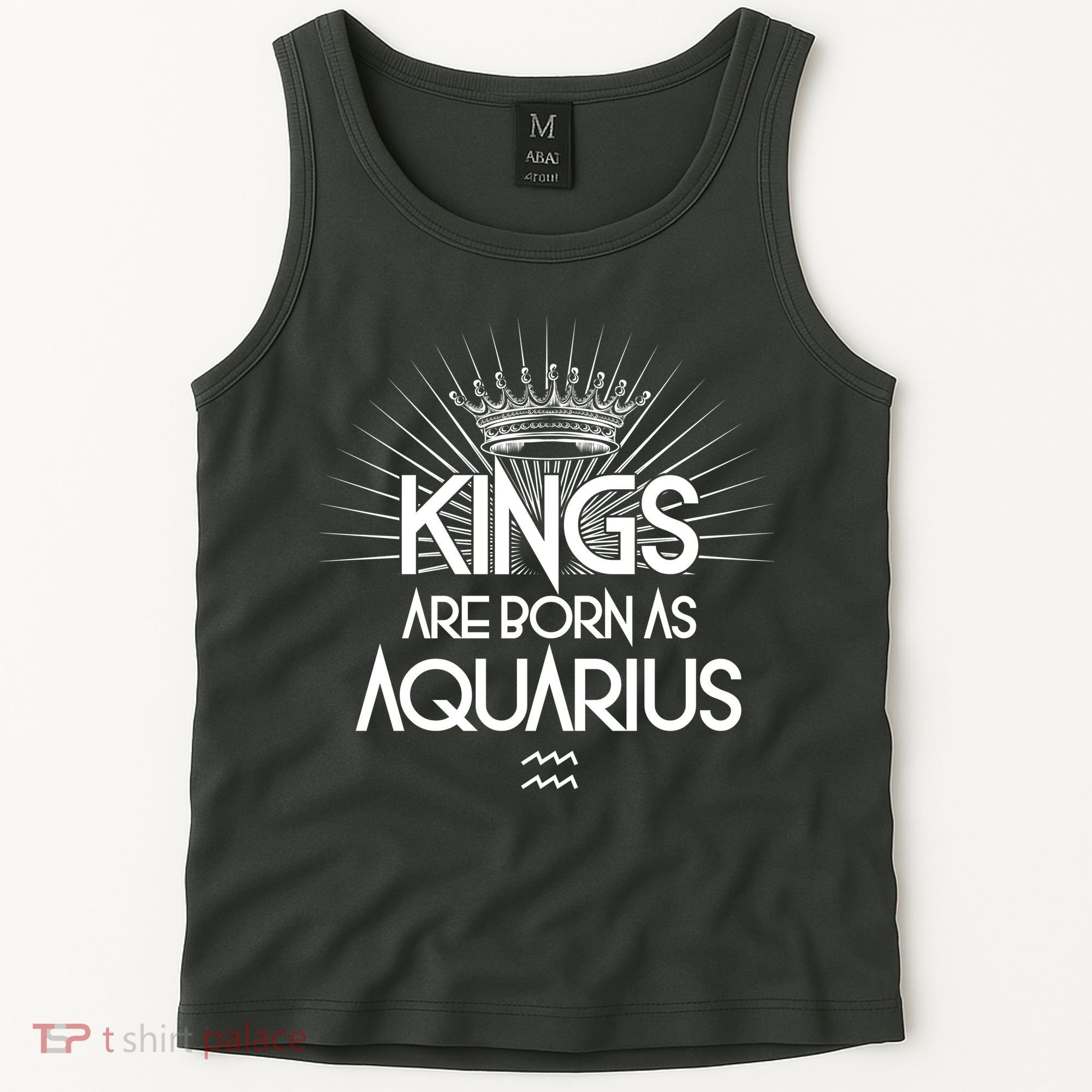Kings Are Born As Aquarius Tank Top