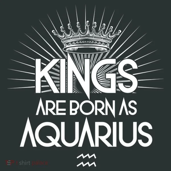 Kings Are Born As Aquarius Women's T-Shirt
