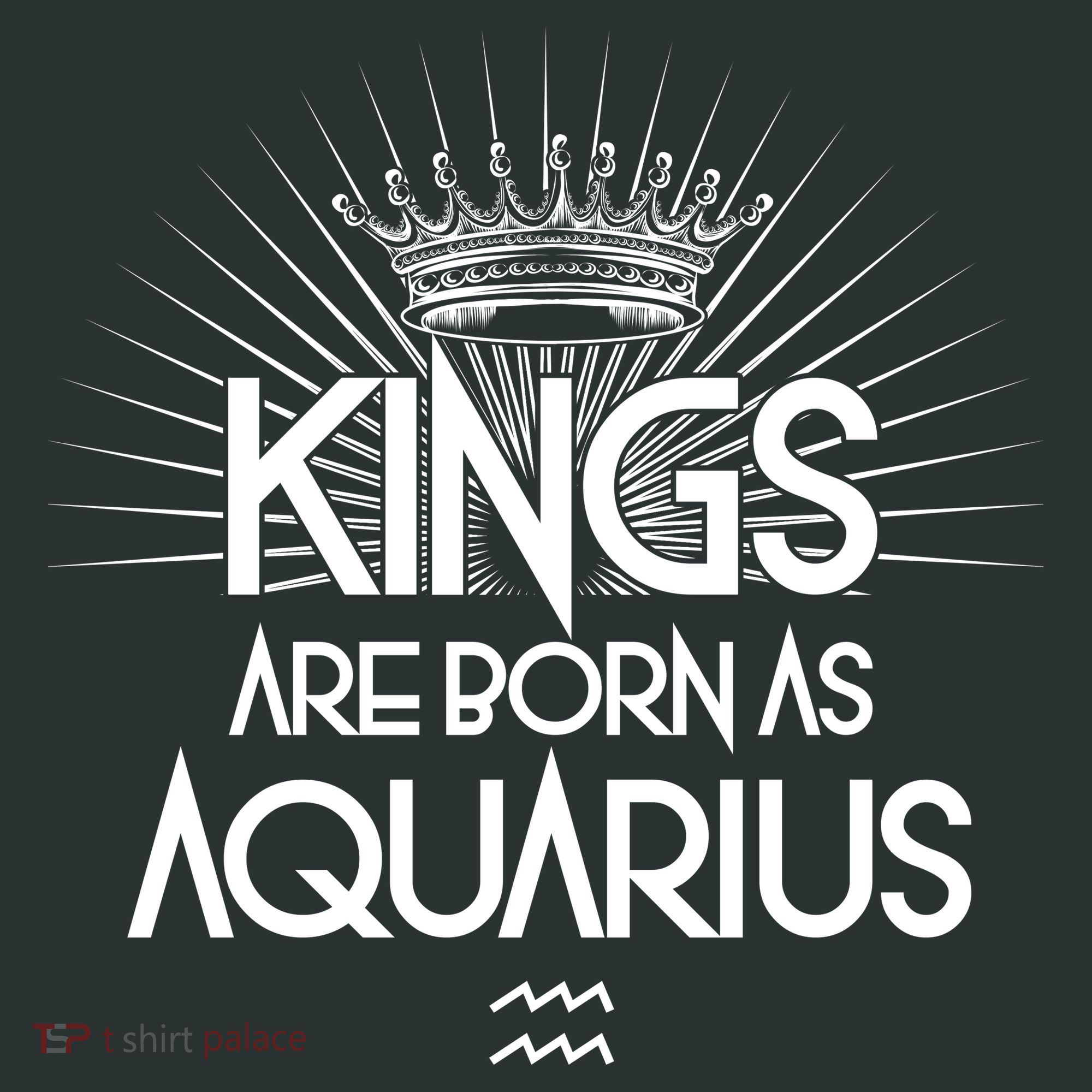 Kings Are Born As Aquarius Kids Sweatshirt