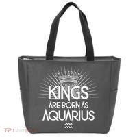 Kings Are Born As Aquarius Tote Bag thumb 0