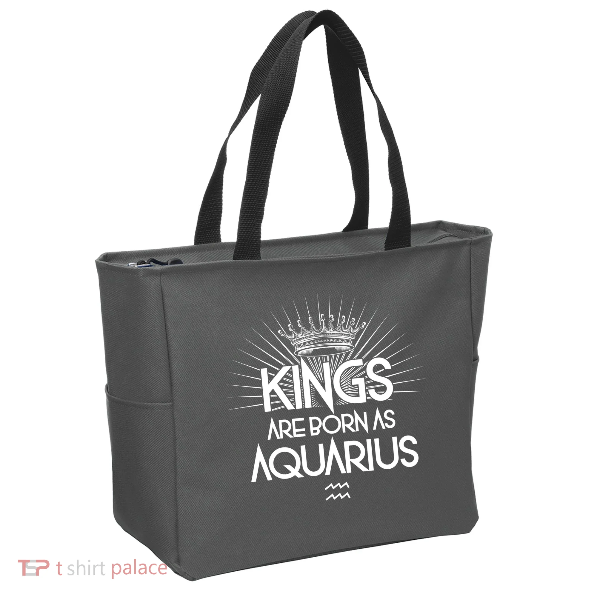 Kings Are Born As Aquarius Tote Bag