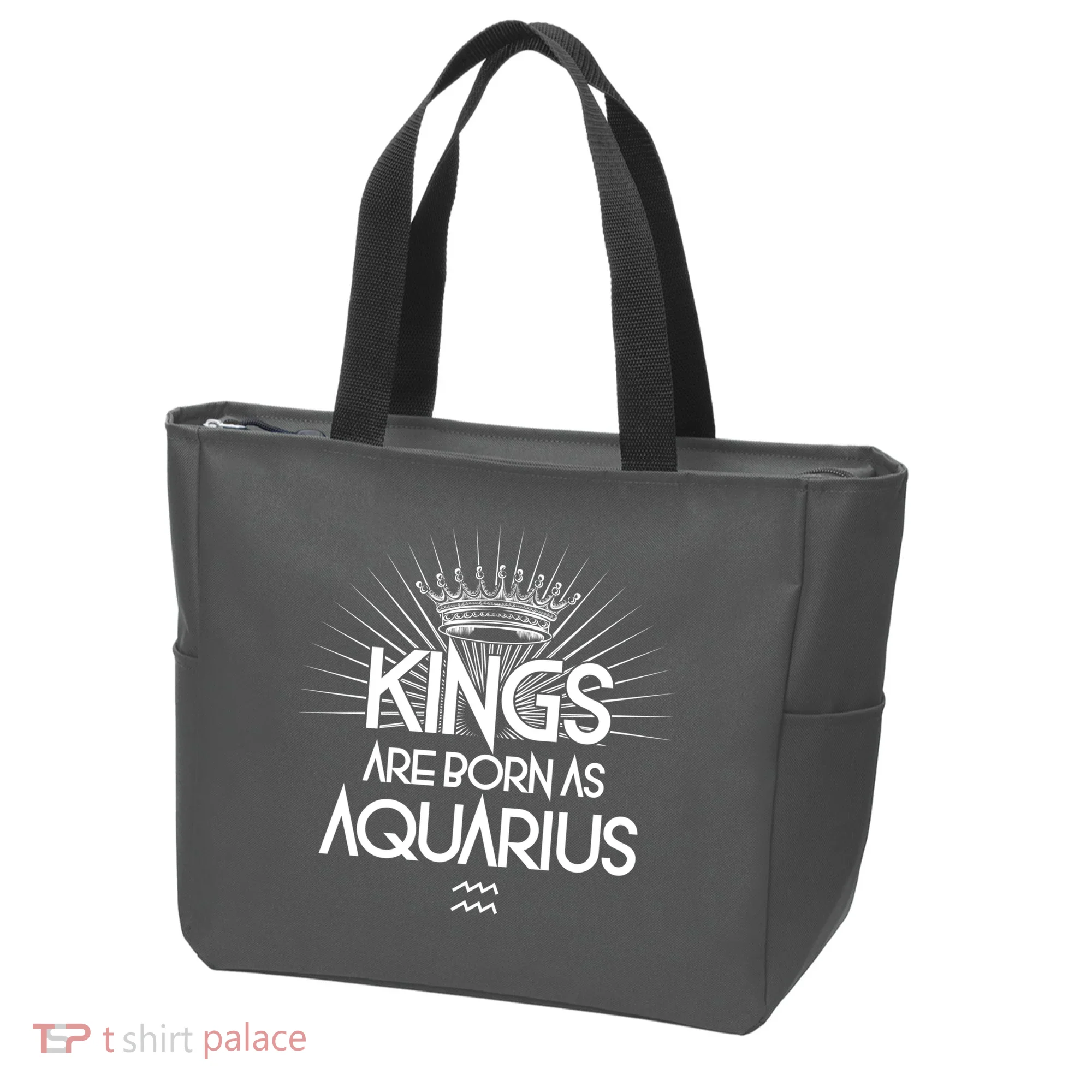 Kings Are Born As Aquarius Tote Bag