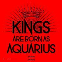 Kings Are Born As Aquarius Santa Hat thumb 1