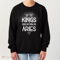 Kings Are Born As Aries Women's Sweatshirt thumb 0