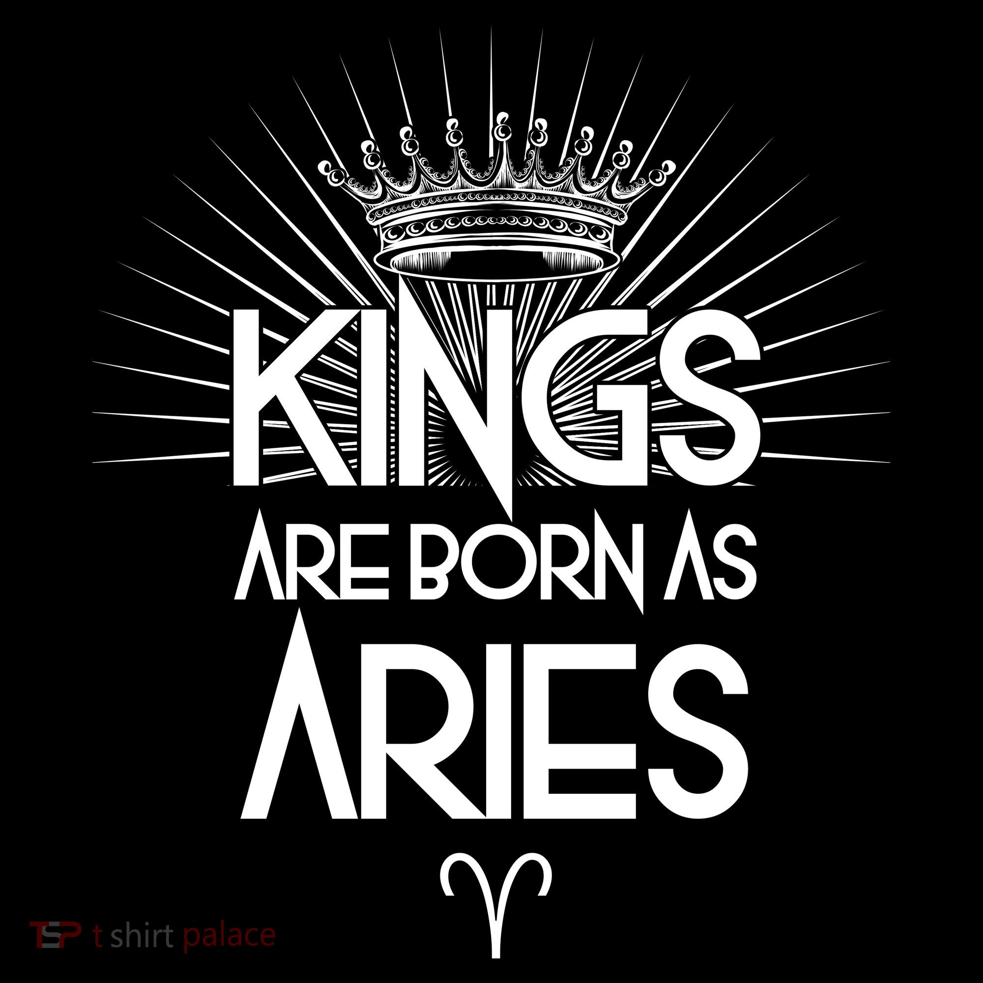 Kings Are Born As Aries Doggie Tank