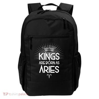 Kings Are Born As Aries Backpack