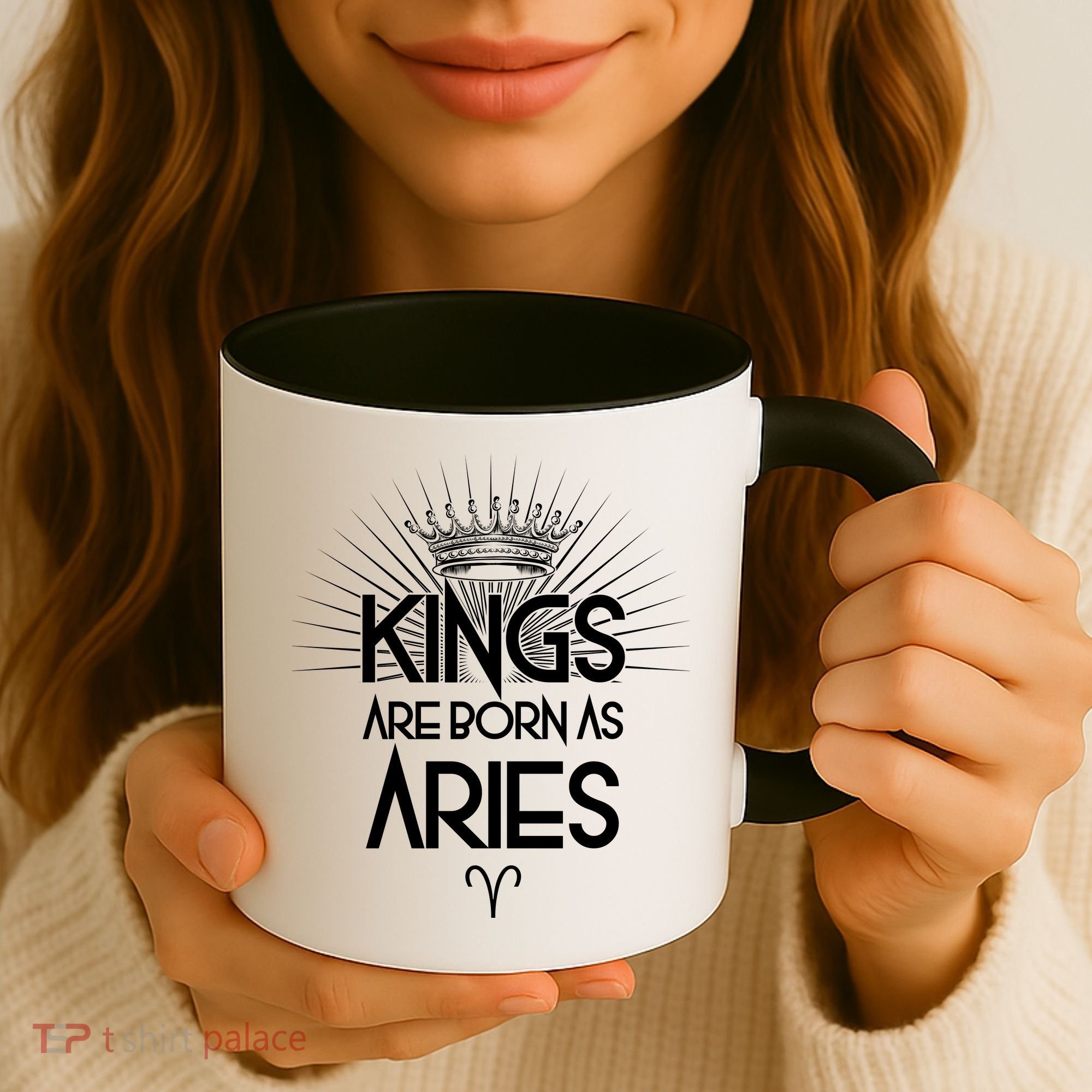 Kings Are Born As Aries Coffee Mug