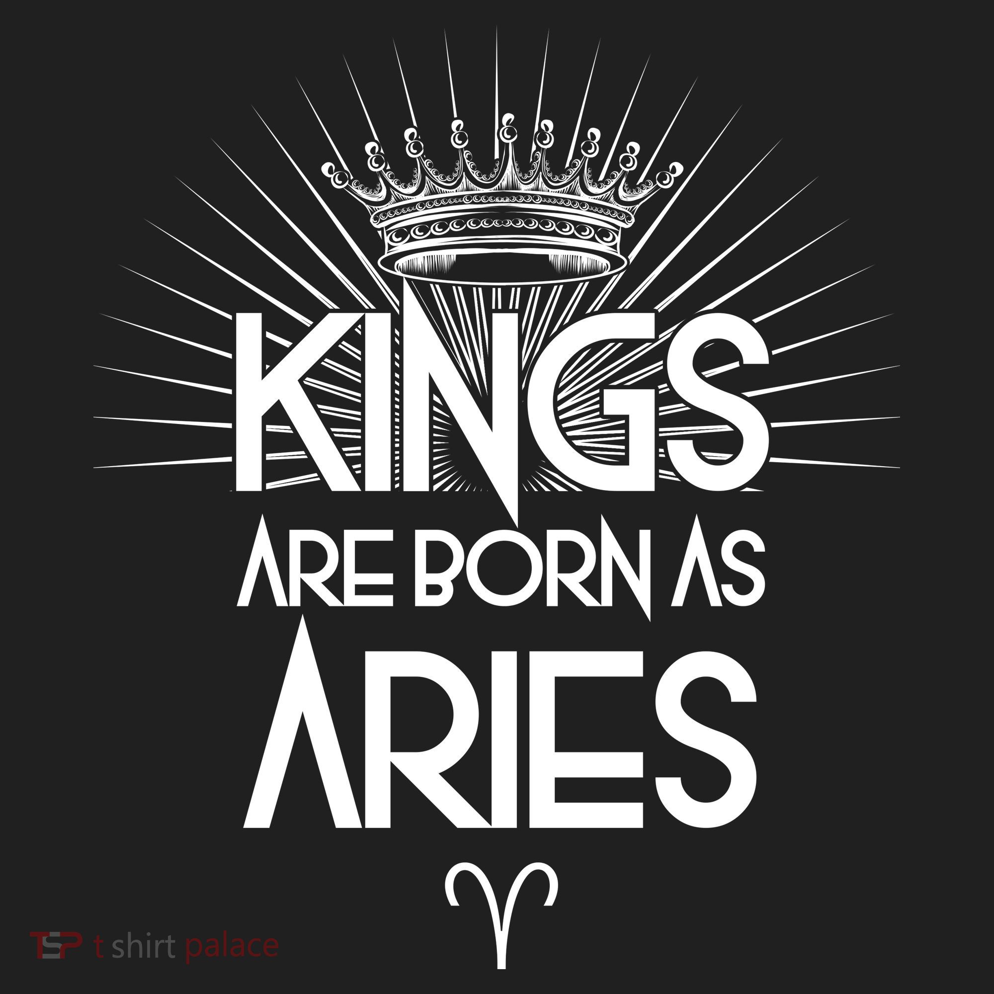Kings Are Born As Aries Golf Towel