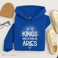 Kings Are Born As Aries Hoodie thumb 4