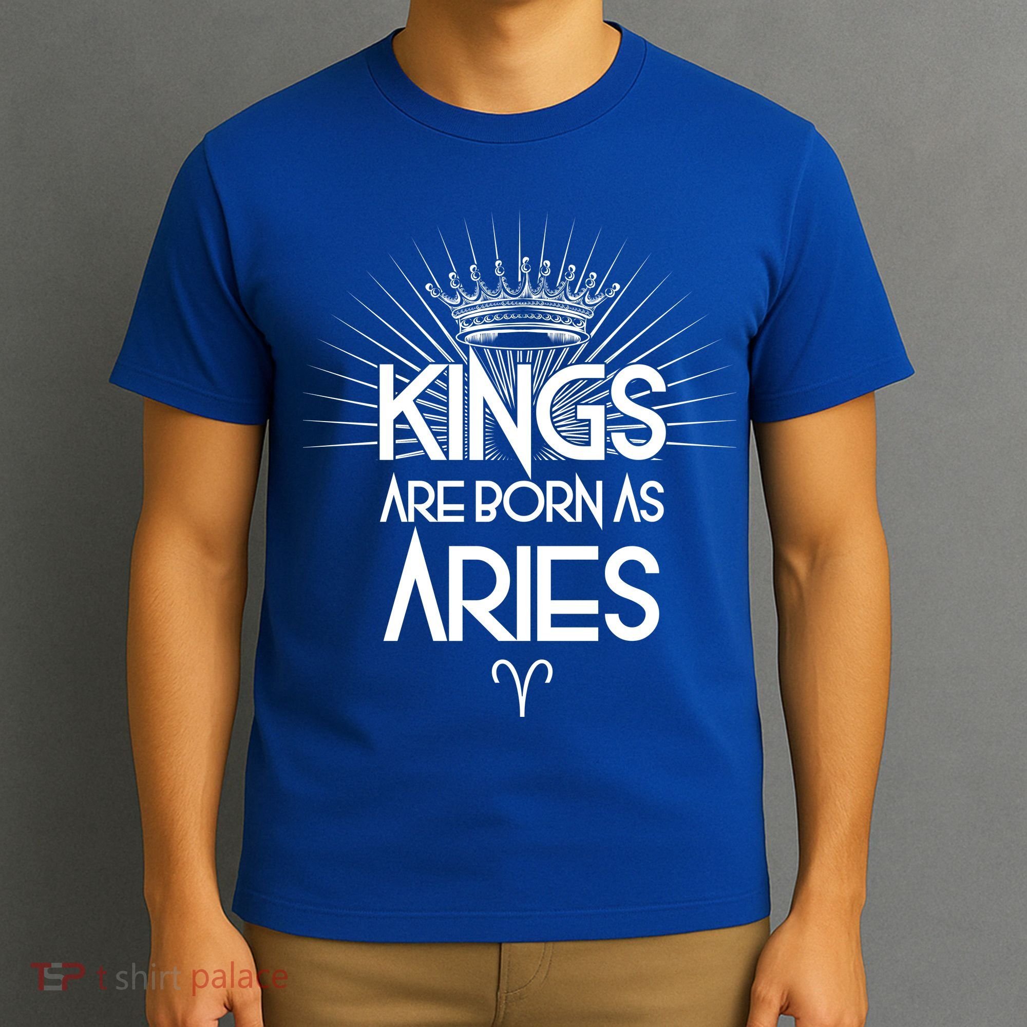 Kings Are Born As Aries T-Shirt