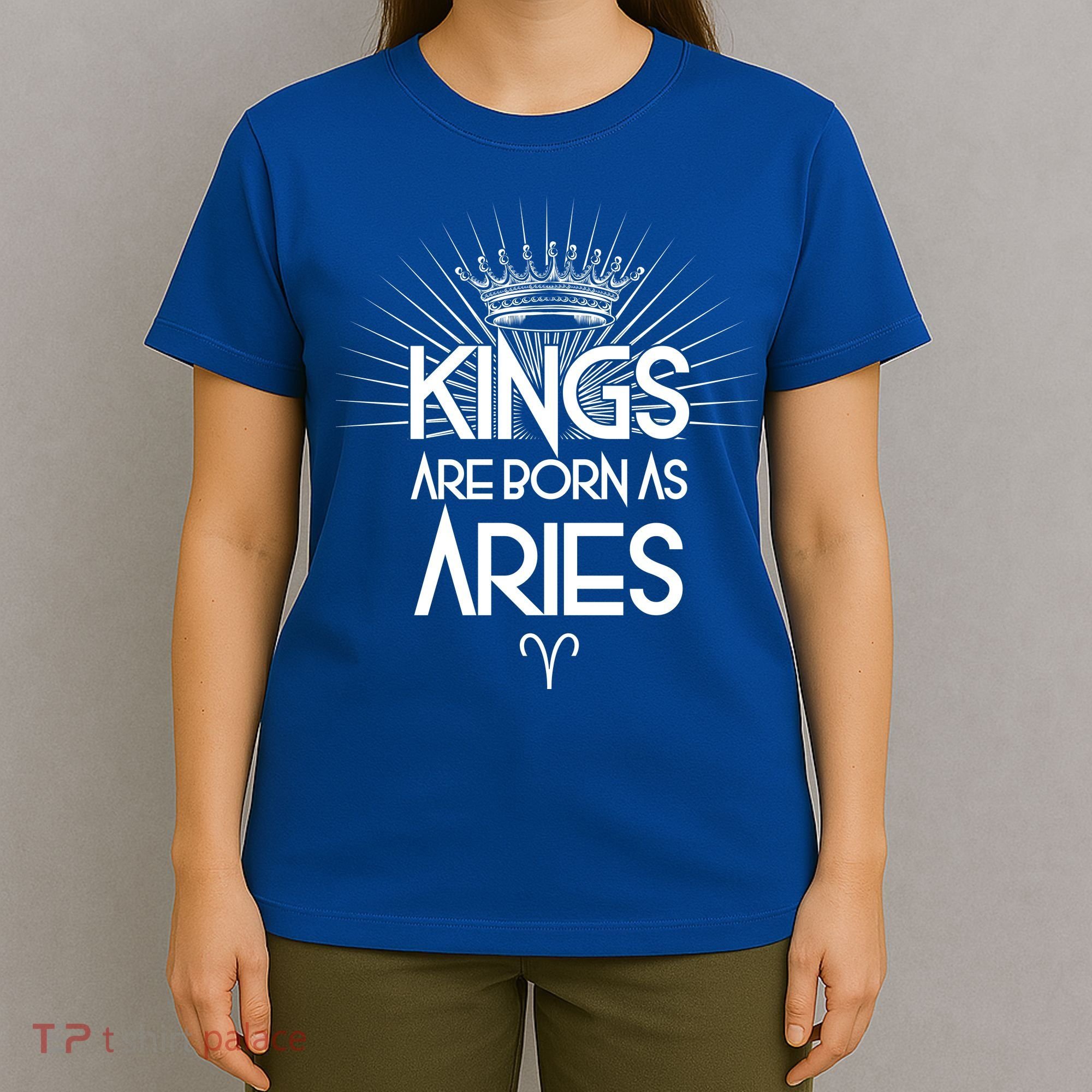 Kings Are Born As Aries T-Shirt