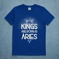 Kings Are Born As Aries T-Shirt thumb 5