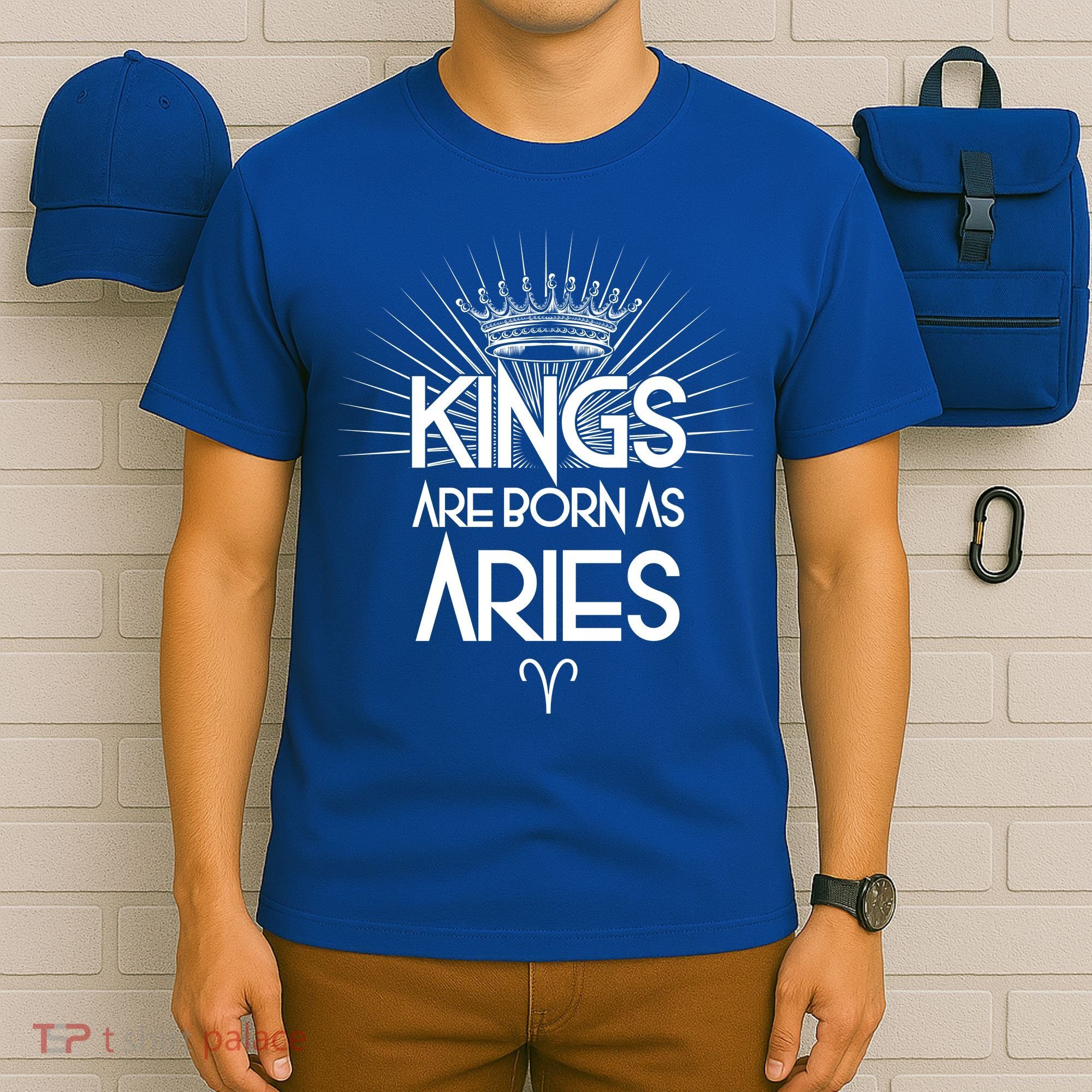 Kings Are Born As Aries T-Shirt