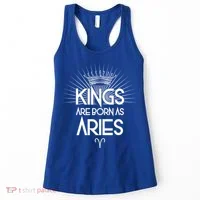 Kings Are Born As Aries Women's Tank Top thumb 0