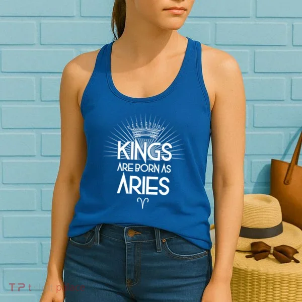 Kings Are Born As Aries Women's Tank Top