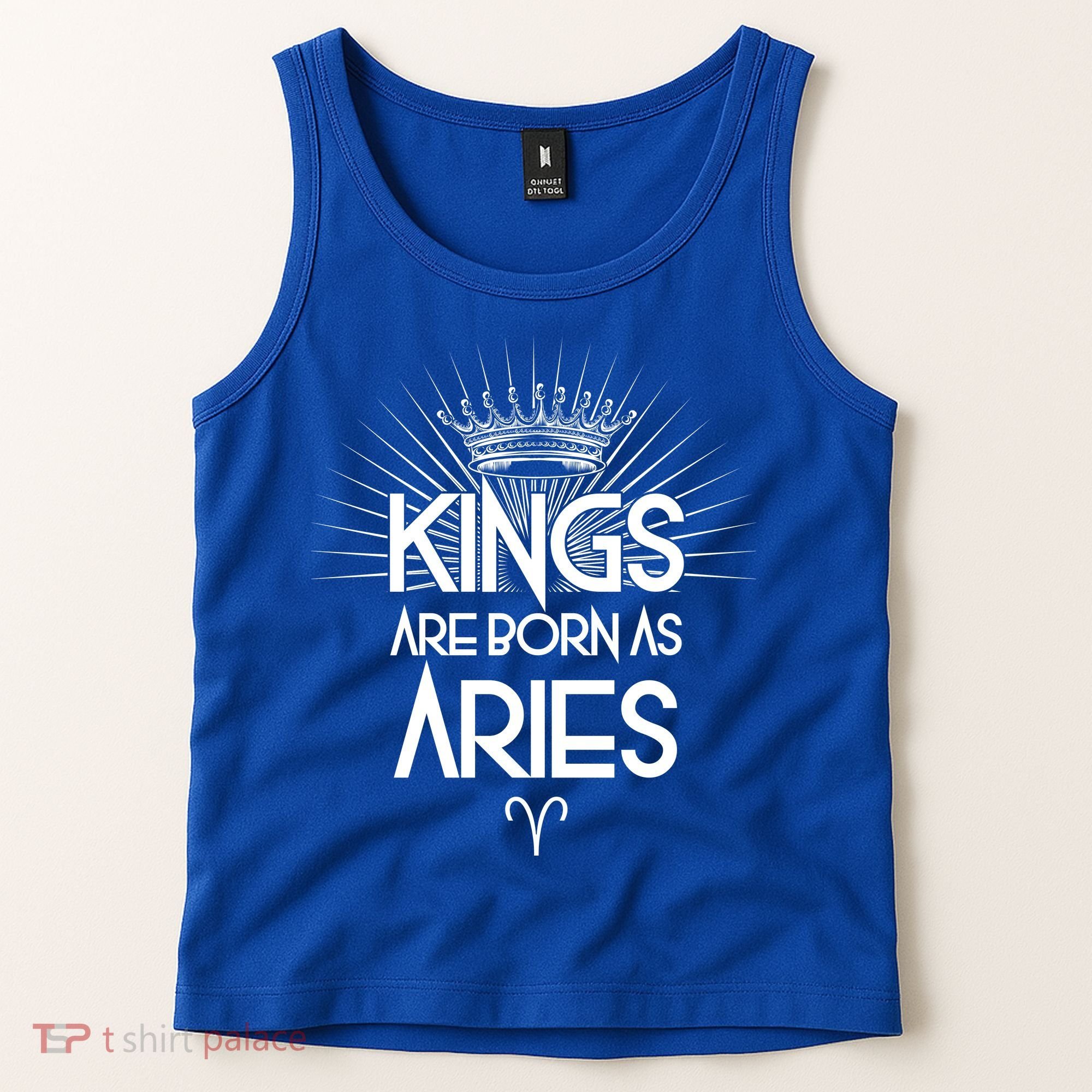 Kings Are Born As Aries Tank Top