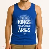 Kings Are Born As Aries Tank Top thumb 3