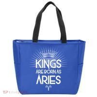 Kings Are Born As Aries Tote Bag thumb 0