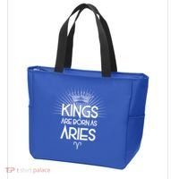 Kings Are Born As Aries Tote Bag thumb 3