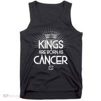 Kings Are Born As Cancer Tank Top thumb 0