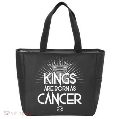 Kings Are Born As Cancer Tote Bag