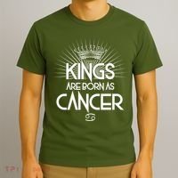 Kings Are Born As Cancer T-Shirt thumb 3