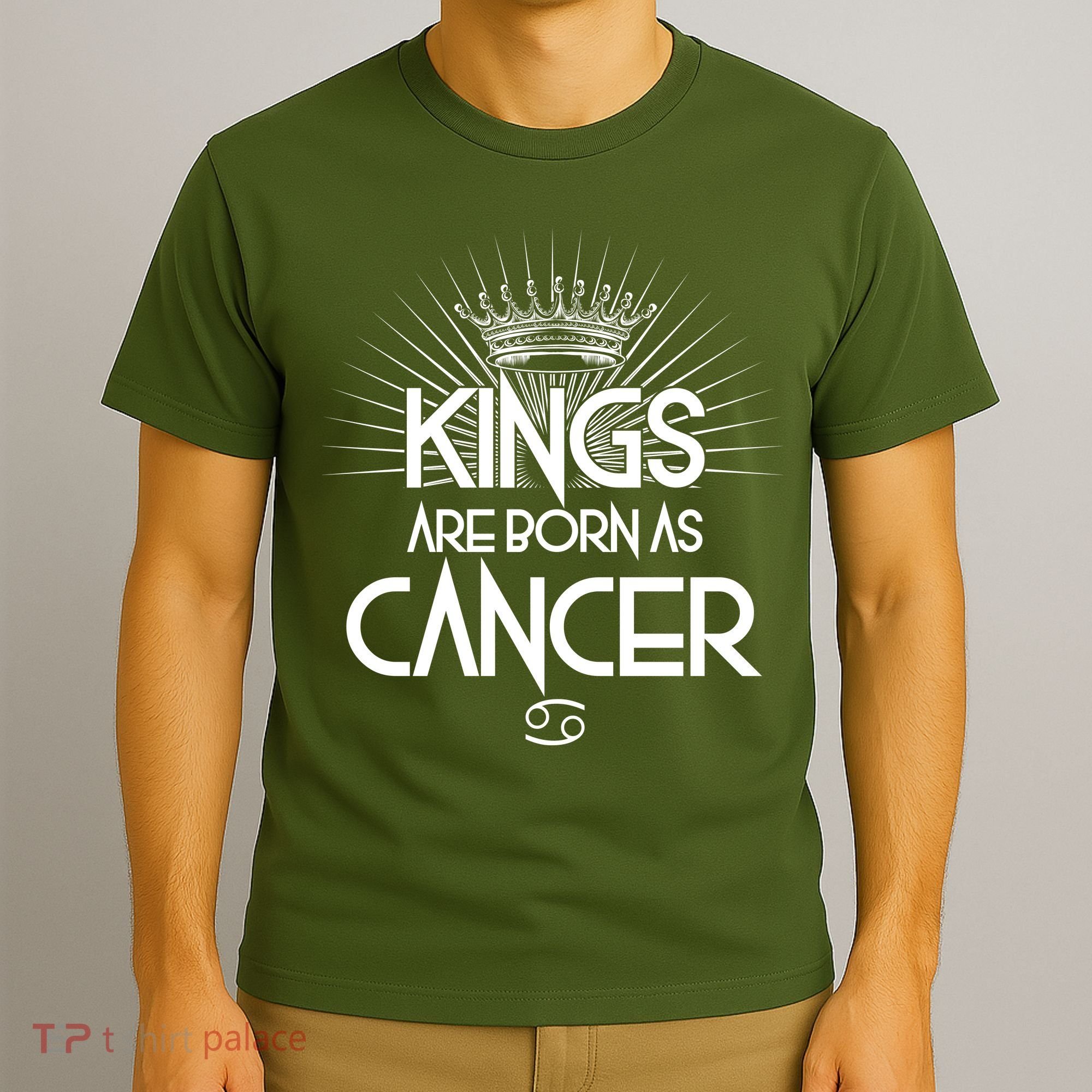 Kings Are Born As Cancer T-Shirt