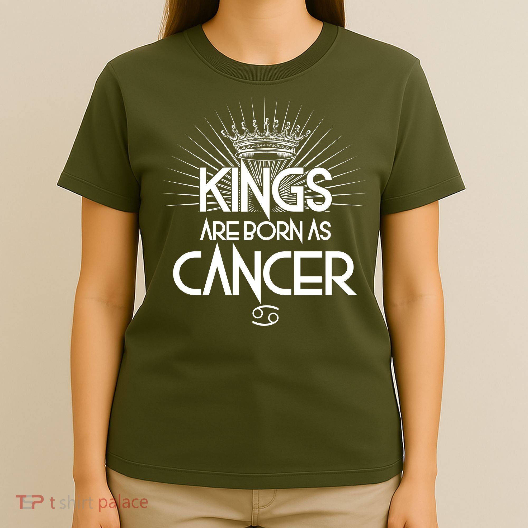 Kings Are Born As Cancer T-Shirt