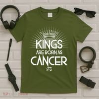 Kings Are Born As Cancer T-Shirt thumb 5