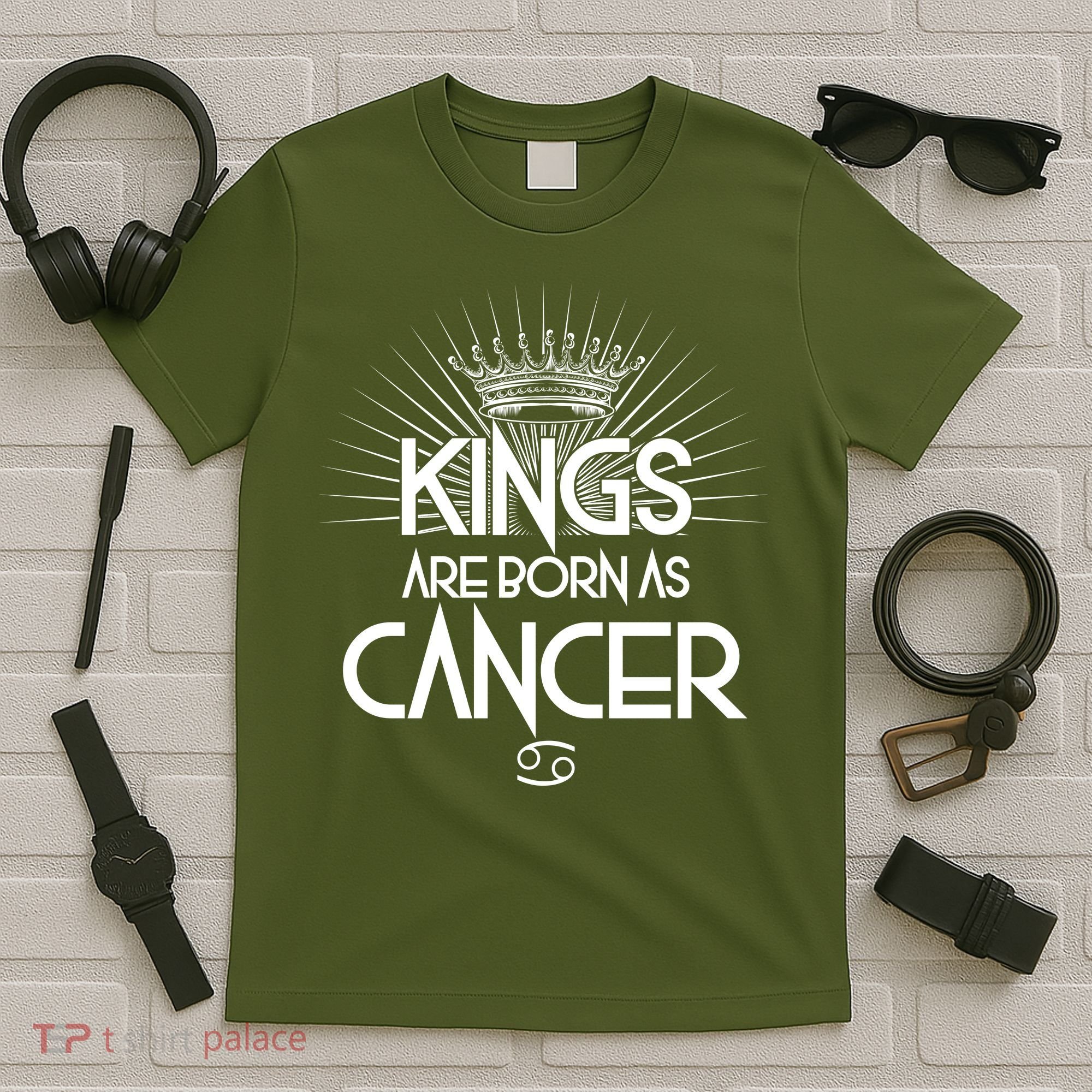 Kings Are Born As Cancer T-Shirt
