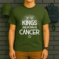 Kings Are Born As Cancer T-Shirt thumb 6