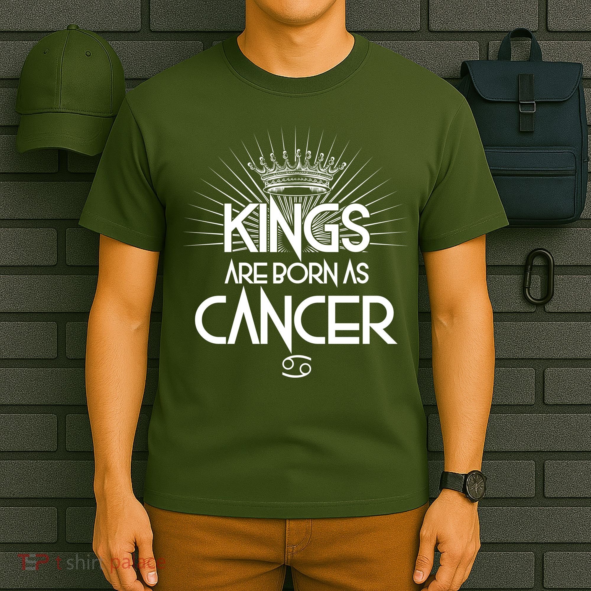Kings Are Born As Cancer T-Shirt