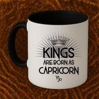 Kings Are Born As Capricorn Coffee Mug thumb 2
