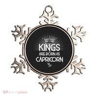 Kings Are Born As Capricorn Ornament thumb 0