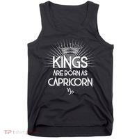 Kings Are Born As Capricorn Tank Top thumb 0