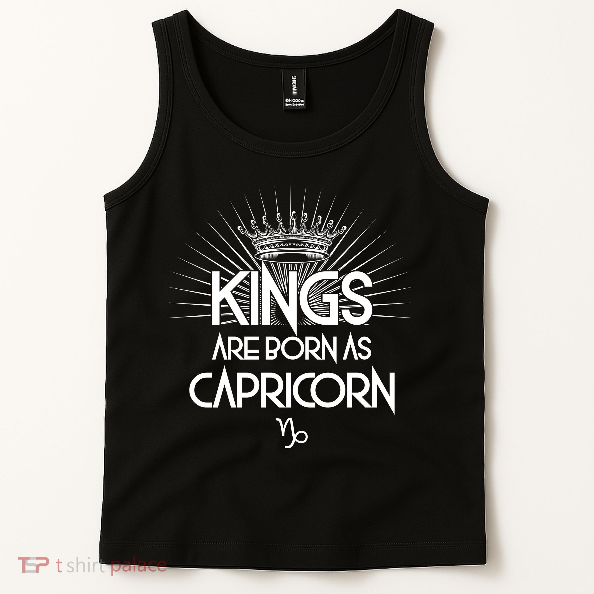 Kings Are Born As Capricorn Tank Top