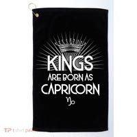 Kings Are Born As Capricorn Golf Towel thumb 0