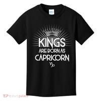 Kings Are Born As Capricorn Kids T-Shirt thumb 0