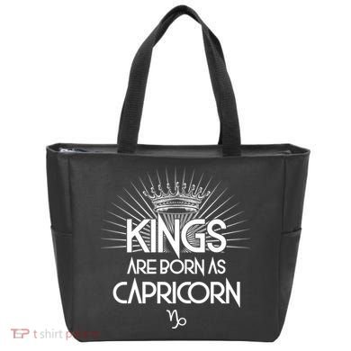 Kings Are Born As Capricorn Tote Bag