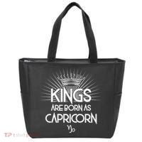 Kings Are Born As Capricorn Tote Bag thumb 0
