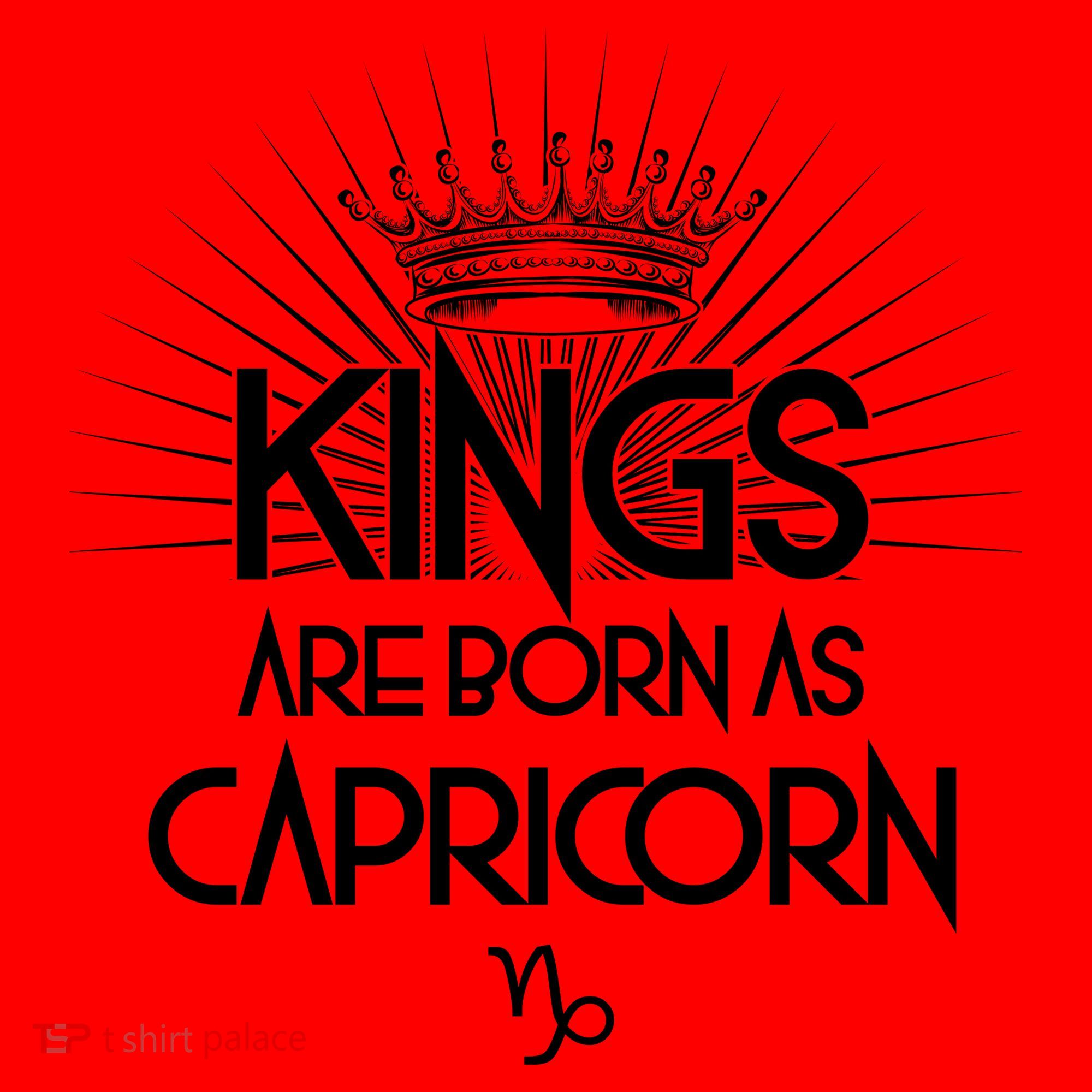 Kings Are Born As Capricorn Santa Hat